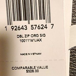 Coach Double Zip Signature Organizer